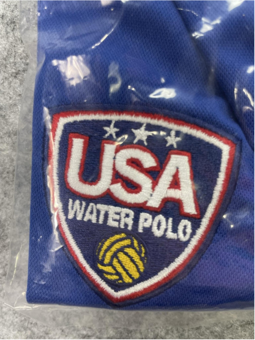 USA Water Polo Shirt Mens Small Blue TYR Tech Polo Royal Embroidered Logo - Picture 2 of 7